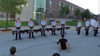 SCV Drumline Full Lot Warmup -- Olathe, KS 7/17/2017
