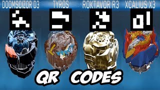 בייבלייד QR CODES XCALIUS X3 DOOMSCIZOR D3 BEYBLADE BURST ベイブレードバースト APP
