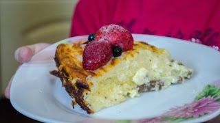 Очень вкусная и быстрая в приготовлении запеканка из творога