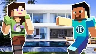 OUR NEW HOUSE!! - MINECRAFT w/ MY BOYFRIEND