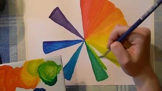 Видео уроки рисования - Радуга цвета