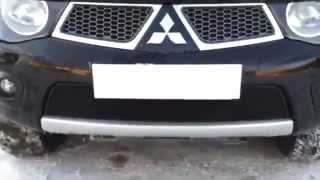 Защитная решетка радиатора Mitsubishi L200 инструкция по установке radiator guard tuning grill