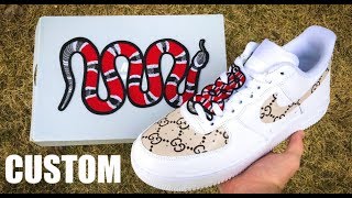 GUCCI AIR FORCE 1 CUSTOM - Jordan Vincent