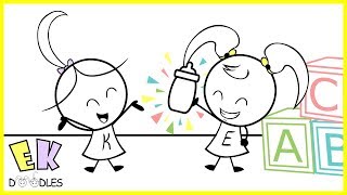 Emma & Kate "Milk Coma" - EK Doodles Funny Cartoon Animation