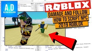 How To Script NPC, walking & Attack In Roblox Studio!