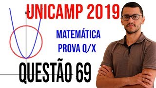 Questão 69 -  UNICAMP 2019 Geometria Analítica -  Resolução Algébrica