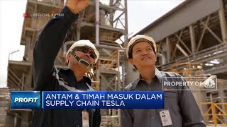ANTAM & Timah Masuk Dalam Supply Chain Tesla