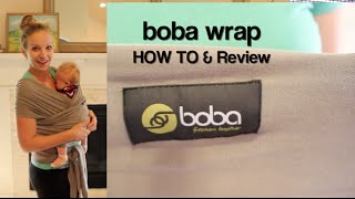 Boba Wrap Classic Baby Carrier - HOW TO Use/Tie and Review