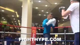 FRANKIE GAVIN TRAINING FOR KELL BROOK SHOWDOWN