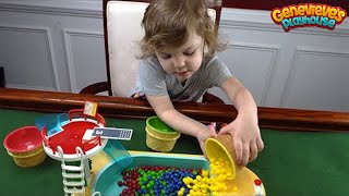 Genevieve Teaches Kids Colors with Rainbow Candy and Peppa Pig!