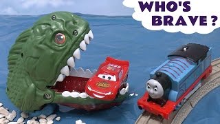 Hot Wheels and Cars for kids Thomas and Friends Surprise Eggs Fun Spooky Halloween Piranha TT4U