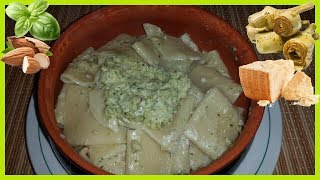 Pasta al pesto di carciofi sott'olio - Le Ricette di Zio Roberto