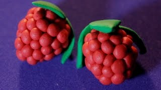 Малина из пластилина. Как слепить?
