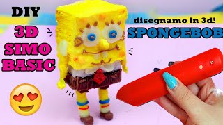 DIY 3D SPONGEBOB Con La 3D SIMO BASIC! Tutorial 3D Pen✿