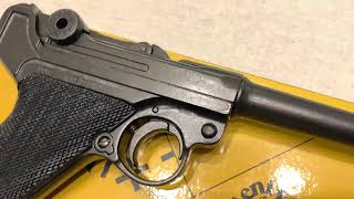 Пистолет Люгера Парабеллум длинный ствол, Parabellum Luger P08 pistol, Germany 1898, Denix 1144