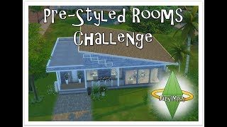 The Sims 4 | Pre-Styled Rooms Challenge | Speed Build | Pre-Built Rooms ONLY!!! | House Build