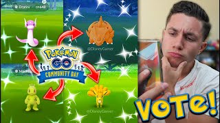 FIRST TIME IN POKÉMON GO HISTORY YOU DECIDE! February Community Day SHINY VOTE!