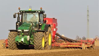 John deere 8370R & Väderstad Rapid A 800S | Setí jarního ječmene 2019