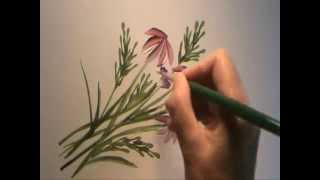 Disfruta pintando flores con Gloria Moran