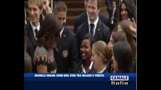 Michelle Obama in Italia, tra Expo 2015 e Venezia  | Tg Canale Italia