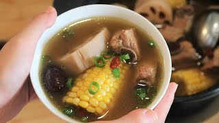 Easy Healthy Chinese Soup With Lotus Root & Pork Ribs [莲藕排骨汤]