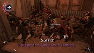 Dishonored: Death of the Outsider. Stealth - Kidnap the Bartender Contract