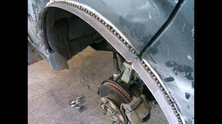 Лифт Toyota Hiace.Самодельные фендеры. Расширители колёсных арок.
