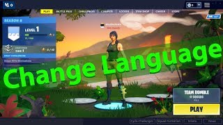 How To Change The Language On Fortnite From Chinese To English or Any Language