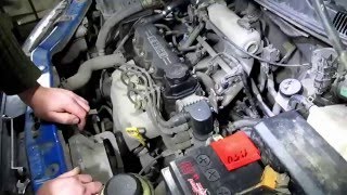Авео, демонтаж стартера