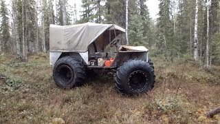 Лесные избы по пути на Няфту.