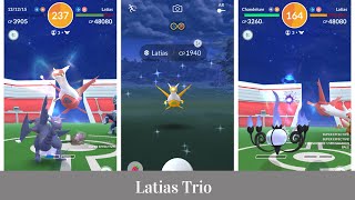 Latias trio with 20 different Pokémon plus shiny latias