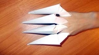 Как сделать из бумаги когти