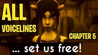 CHAPTER 5 ALL VOICE LINES! Bendy And The Ink Machine
