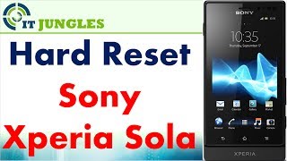 Hard Reset the Sony Xperia Sola