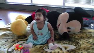 Veda baby Laughing - Ripping Paper 1