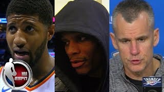 Paul George, Russell Westbrook and Billy Donovan talk Thunder comeback | ESPN