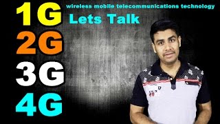 1G 2G 3G 4G | Lets talk about wireless mobile telecommunications technology (In Hindi)