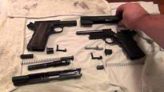 Colt Rail Gun .22lr Disassembly and Compare w/Colt 1911 A1