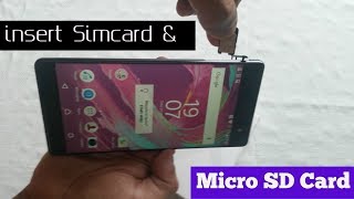 Sony Xperia XA Ultra | insert Sim Card & Micro SD Card