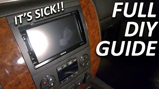 Installing an Aftermarket TOUCHSCREEN Radio in a 2007-2014 Suburban/Yukon!! Kenwood DDX How-To