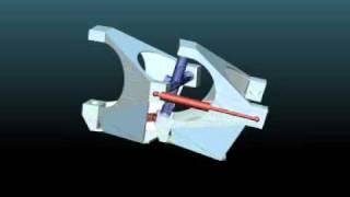Titanoboa machine serpent: CAD animation, 2 sections of backbone.