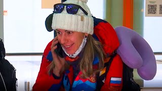 Возвращение российской юношеской спортивной команды из Алматы в Екатеринбург