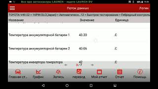 Компьютерная диагностика Toyota Prius 30 на Launch x431 Pro v.2016