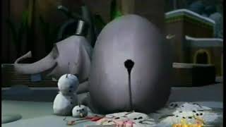 The Penguins of Madagascar - Burt the elephant butt slams snowmen