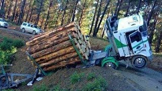 Heavy Logging Trucks,Timber, Wood Harvesting & Agricultural Machine Stuck on Mud & Dense Snow