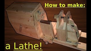 How to make your own lathe [ & 4-jaw chuck] ! - Free plans