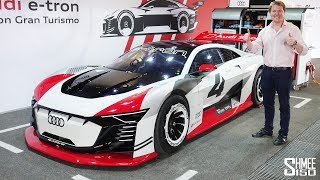 Audi e-tron Vision Gran Turismo - FIRST EVER REAL CAR DRIVE!