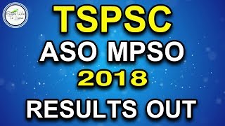 TSPSC ASO MPSO 2018 General Ranking List Released | Smart Way To Learn