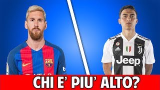RIESCI ad INDOVINARE il CALCIATORE più ALTO? Quiz di Calcio 2019