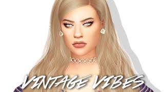 The Sims 4 CAS: Vintage Vibes | FULL CC LIST & SIM DOWNLOAD